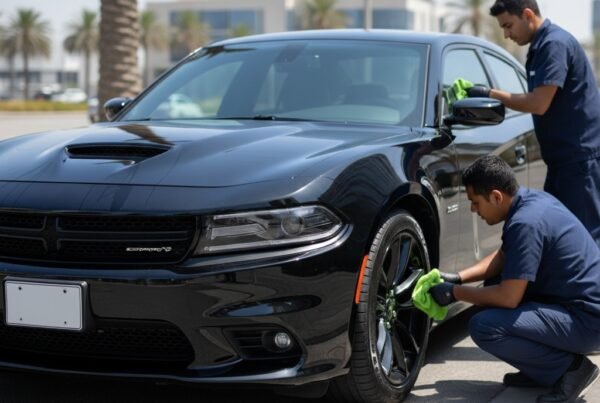 Dodge Charger detailing, Dodge Charger cleaning, muscle sedan detailing Karachi, Dodge Charger interior cleaning, Charger dashboard cleaning, professional car detailing Pakistan, car vacuuming service, Bulao.pk car services